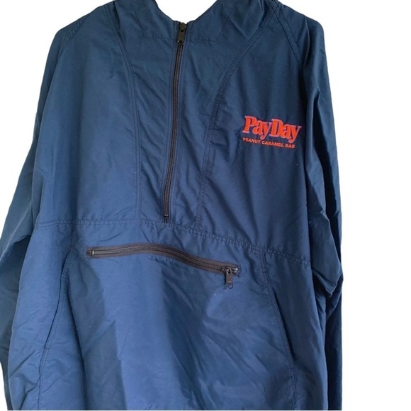 Vintage Payday Candy Bar Jacket Advertsing Popover Pullover Coat Peanut Caramel - Picture 1 of 6